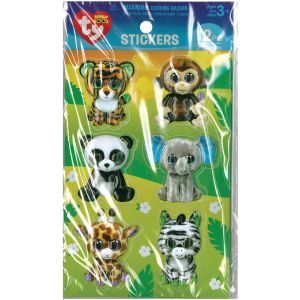 Beanie Boos 3D Stickers Jungle Theme
