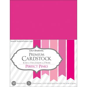 Smooth Cardstock 8.5X11 Inches Perfect Pink Assortment