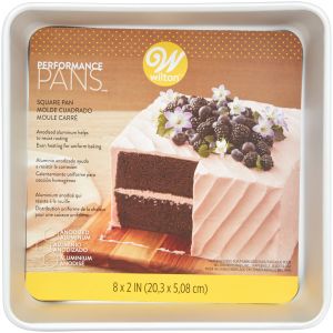 Wilton Performance Pans Aluminum Square Cake and Brownie Pan, 8-Inch
