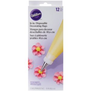Wilton Disposable Decorating Bags 16 Inch 1 Pack of 4 Piece