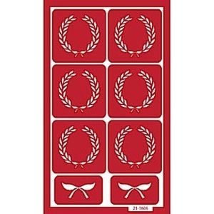 Armour Etch Over N Over Stencil Crests