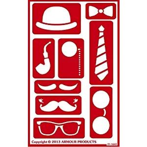 Armour Over N Over Glass Etching Stencil Steampunk Faces