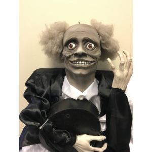 Standing Head Turn Man with Tray