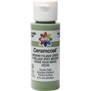 Plaid Delta Creative Ceramcoat Acrylic Paint In Assorted Colors 2 Oz Med Foliage Green