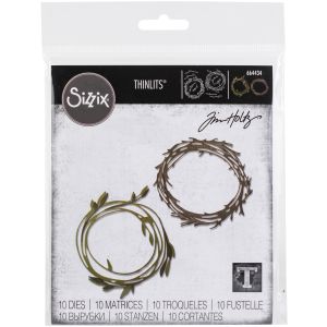 Sizzix Thinlits Dies By Tim Holtz Funky Wreath 1 Pack of 10 Piece