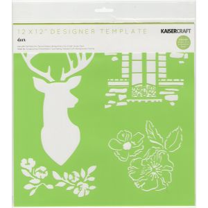 12 X 12 Inches Stencils Deer