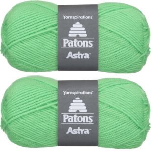 Spinrite Patons Astra Yarn Solids Hot Green 1 Pack of 2 Skein