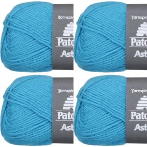 Spinrite Patons Astra Yarn Solids Hot Blue 1 Pack of 4 Skein