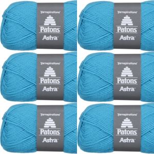 Spinrite Patons Astra Yarn Solids Hot Blue 1 Pack of 6 Skein