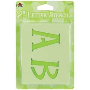 Plaid Stencils Value Packs Letter Stencils Genie 2 inch