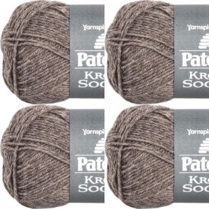 Spinrite Patons Kroy Socks Yarn Flax 1 Pack of 4 Skein