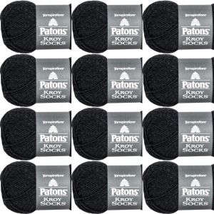 Spinrite Patons Kroy Socks Yarn Gentry Grey 1 Pack of 12 Skein