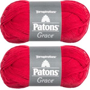 Spinrite Patons Grace Yarn Cardinal 1 Pack of 2 Skein