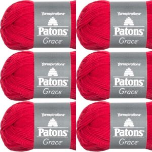 Spinrite Patons Grace Yarn Cardinal 1 Pack of 6 Skein