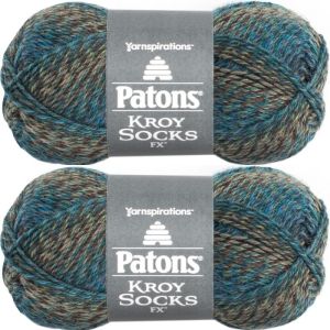 Spinrite Patons Kroy Socks FX Yarn Cascade 1 Pack of 2 Skein