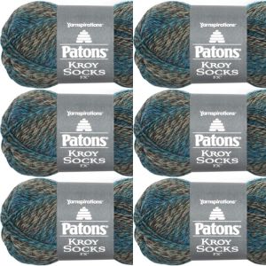 Spinrite Patons Kroy Socks FX Yarn Cascade 1 Pack of 6 Skein