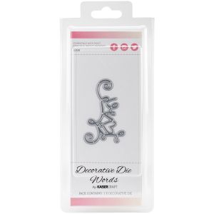 Decorative Dies Words Love