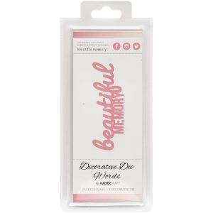 Decorative Dies Words Beautiful Memory