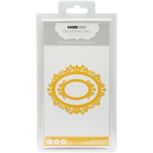 Decorative Dies Oval Vintage Foilage