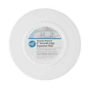 Wilton Decorator Preferred SmoothEdge Cake Separator Plate 6Inch 1 Pack of 1 Piece