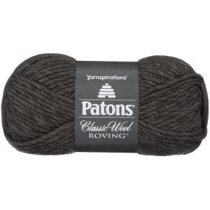 Spinrite Patons Classic Wool Roving Yarn Dark Grey 1 Pack of 5 Skein
