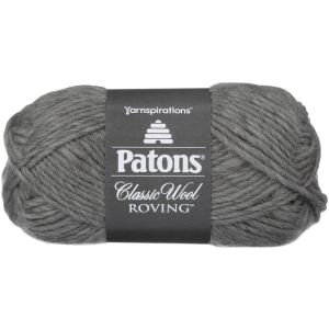 Spinrite Patons Classic Wool Roving Yarn Grey 1 Pack of 24 Skein