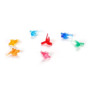 100 Piece Medium Holiday Ceramic Tree Accessories Bird Pin Multicolor