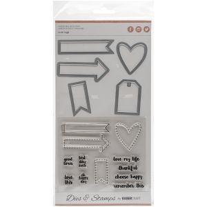 Decorative Dies And Stamp Set Cute Tags