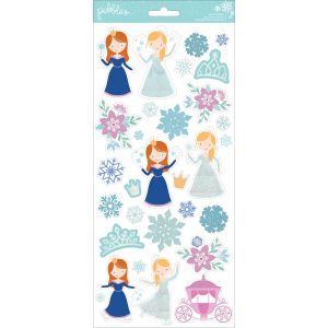 Wter Wonderland Collection Christmas Cardstock Stickers With Glitter Accents Prcess