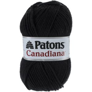 Spinrite Patons Canadiana Yarn Solids Black 1 Pack of 10 Skein