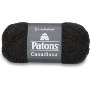 Spinrite Patons Canadiana Yarn Solids Dark Grey Mix 1 Pack of 10 Skein