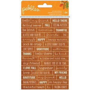 Woodland Forest Collection Cardstock Stickers Phrases