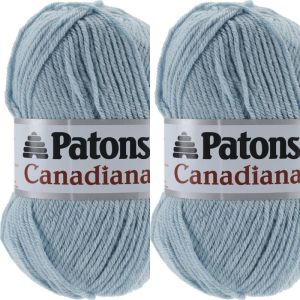 Spinrite Patons Canadiana Yarn Solids Pale Teal 1 Pack of 2 Skein