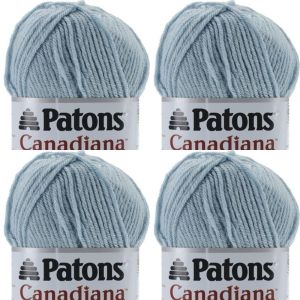 Spinrite Patons Canadiana Yarn Solids Pale Teal 1 Pack of 4 Skein