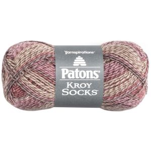 Spinrite Patons Kroy Socks Yarn Brown Rose Marl 1 Pack of 5 Skein