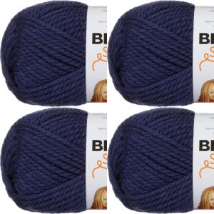 Spinrite Bernat Softee Chunky Yarn Faded Denim 1 Pack of 4 Skein