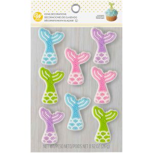 Wilton Mermaid Tail Icing Decorations, 1 Pack of 2 Piece