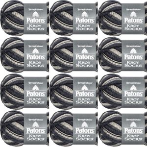 Spinrite Patons Kroy Socks Yarn Eclipse Stripes 1 Pack of 12 Skein