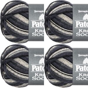 Spinrite Patons Kroy Socks Yarn Eclipse Stripes 1 Pack of 4 Skein