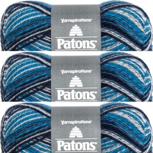 Spinrite Patons Kroy Socks Yarn Sing n the Blues Stripes 1 Pack of 3 Skein