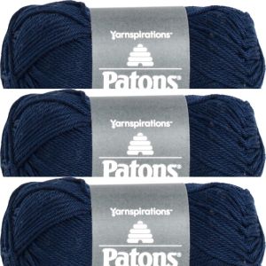 Spinrite Patons Grace Yarn Navy 1 Pack of 3 Skein