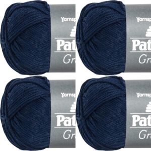 Spinrite Patons Grace Yarn Navy 1 Pack of 4 Skein
