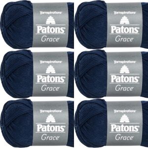 Spinrite Patons Grace Yarn Navy 1 Pack of 6 Skein
