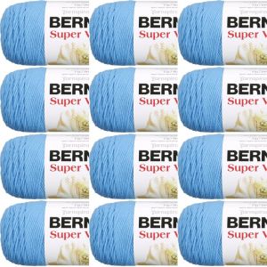 Spinrite Bernat Super Value Solid Yarn Hot Blue 1 Pack of 12 Skein