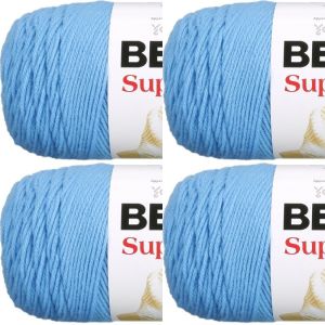 Spinrite Bernat Super Value Solid Yarn Hot Blue 1 Pack of 4 Skein
