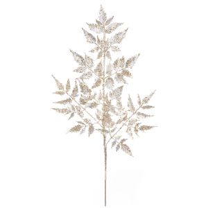 Seasonal Floral Christmas Gold Leaf Spray 9 X 21 X 1 Inches