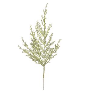 Glitter Cedar Pick 15 Inches Green