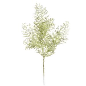 Christmas Flporal Cedar Pick Glitter Green And Silver 7 X 14.5 X 1 Inches