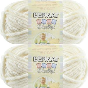 Spinrite Bernat Baby Blanket Yarn Vanilla 1 Pack of 2 Skein