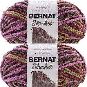 Spinrite Bernat Blanket Big Ball Yarn Plum Chutney 1 Pack of 2 Skein
